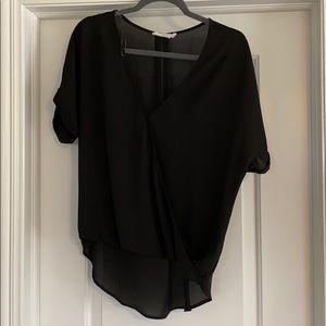 Black T-shirt blouse